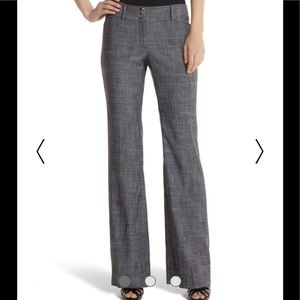 White House Black Market gray legacy flare pant